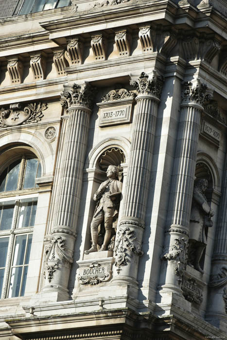 Stadhuis Parijs in Paris / FRANKRIJK 