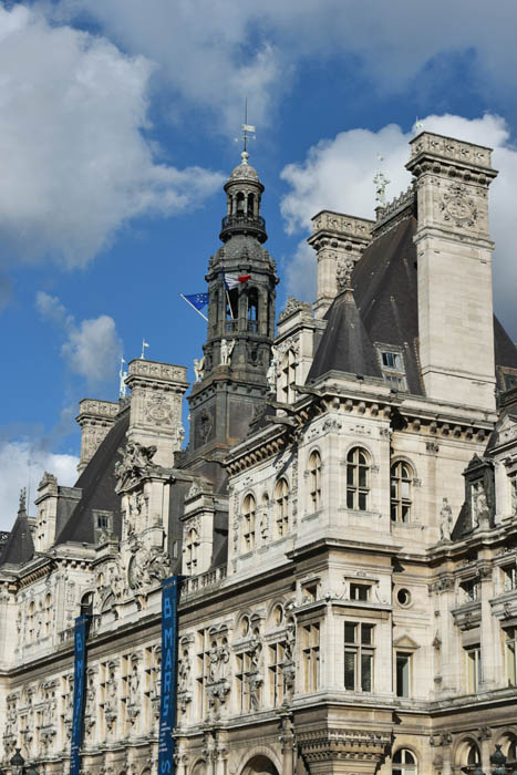 Stadhuis Parijs in Paris / FRANKRIJK 