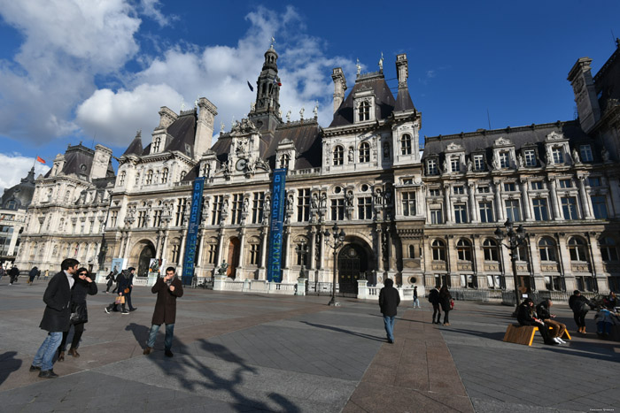 Stadhuis Parijs in Paris / FRANKRIJK 