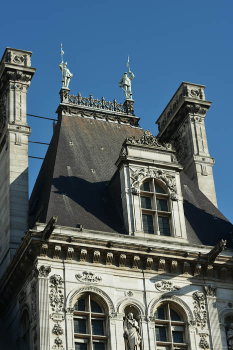 Stadhuis Parijs in Paris / FRANKRIJK 