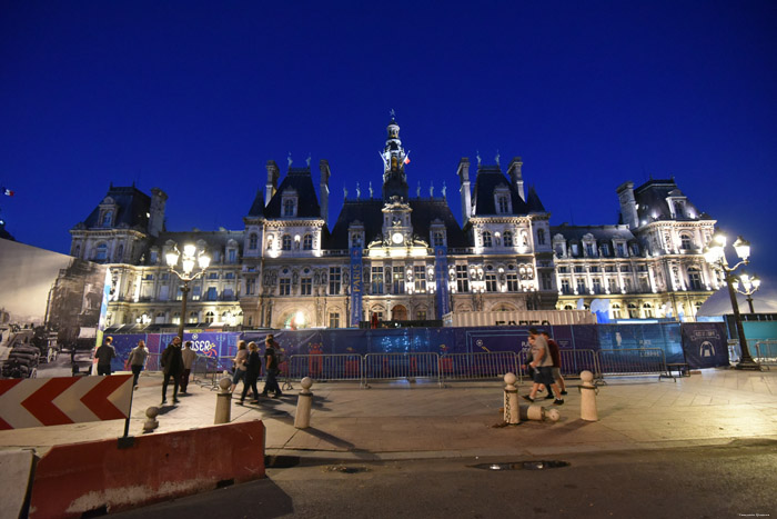 Stadhuis Parijs in Paris / FRANKRIJK 