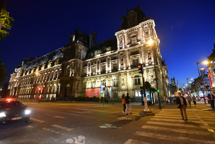 Stadhuis Parijs in Paris / FRANKRIJK 