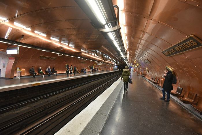 Metro Kunst en Werk (Arts et Mtiers) Parijs in Paris / FRANKRIJK 