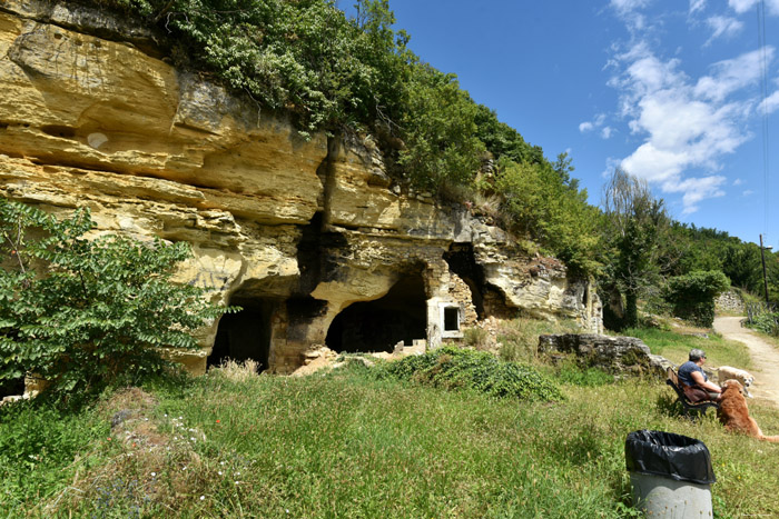 Ruins of Rock Houses Chinon / FRANCE 