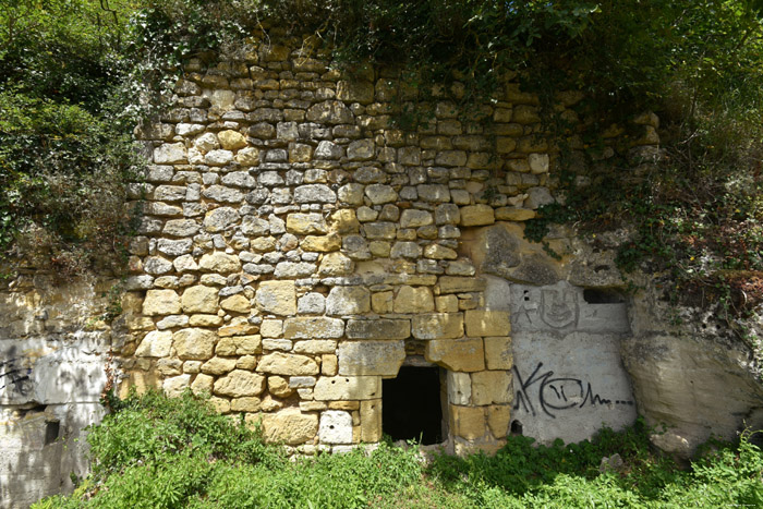 Ruins of Rock Houses Chinon / FRANCE 