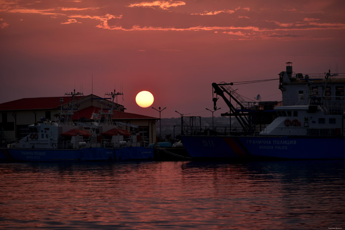 Coucher du Soleil Depuis Port Sozopol / Bulgarie 