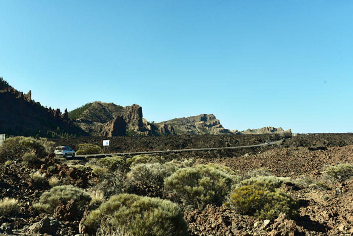 Plaine avec des sorties de lave Las Canadas del Teide / Tenerife (Espagna) 