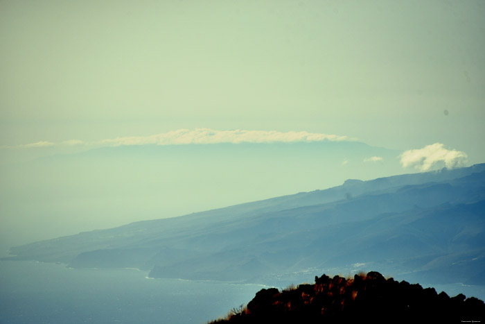 Uitzicht op la Gomera Las Canadas del Teide / Tenerife (Spanje) 