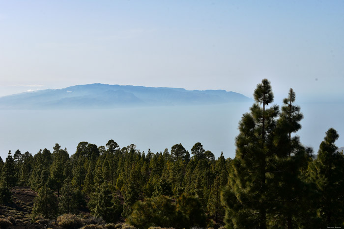 Uitzicht op la Gomera Las Canadas del Teide / Tenerife (Spanje) 