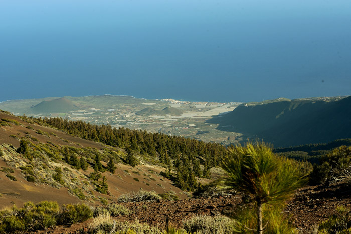 Zicht op vulkaan van Guimar Samarines / Tenerife (Spanje) 