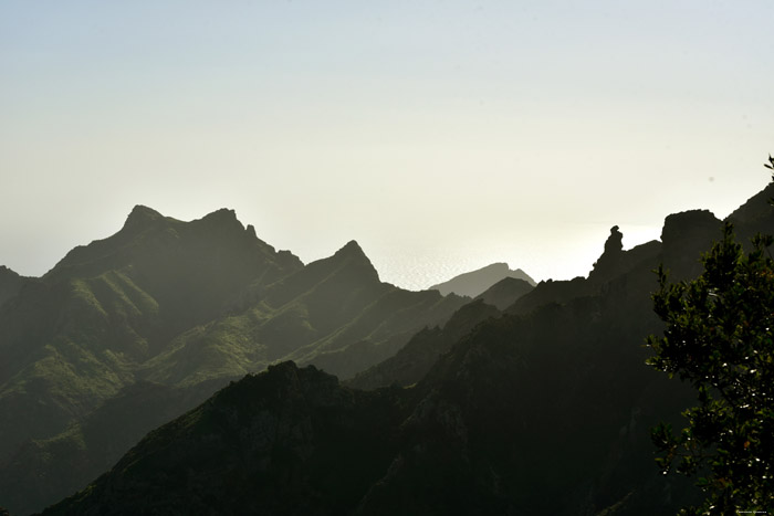 Vue Casas De La Cumbre / Tenerife (Espagna) 