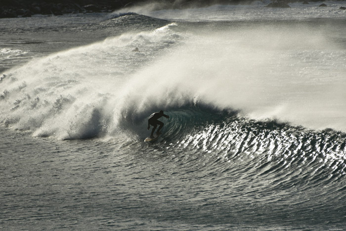 Surfeurs Plage de Almagica Almaciga / Tenerife (Espagna) 