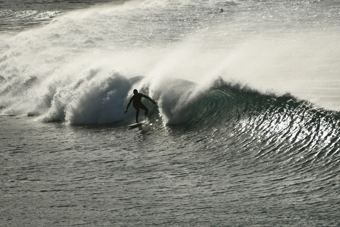 Surfeurs Plage de Almagica Almaciga / Tenerife (Espagna) 