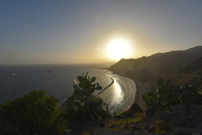 Uitzicht van Mirador Teresitas El Suculum / Tenerife (Spanje) 