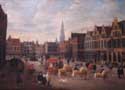 Grote Markt ANTWERPEN 1 (centrum) / ANTWERPEN foto: Oud schilderij Stadhuis door E. De Bie 1629 - 1675