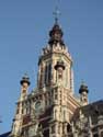 Gemeentehuis van Schaarbeek SCHAARBEEK / BELGIË: Detail toren