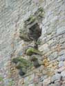 Toren van Alvau (te Nil-Saint-Vincent) WALHAIN / BELGIË: Detail vroegere uitbouw, waarschijnlijk voor latrine