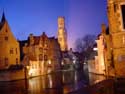 Belfort van Brugge en hallen (halletoren) BRUGGE / BELGIË: 