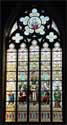 Sint-Salvatorskathedraal BRUGGE foto: Een van de prachtige glas-in-lood-ramen;