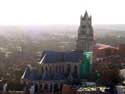 Sint-Salvatorskathedraal BRUGGE / BELGI: Uitzicht op de kathedraal vanuit het belfort