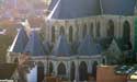 Sint-Salvatorskathedraal BRUGGE / BELGIË: Zicht op de straalkapellen, vanuit het Belfort