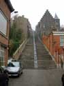 Montagne de Bueren LIEGE 1 in LUIK / BELGI: Vergelijkende foto heden