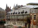 Oude Vismijn (vismarkt) GENT / BELGI: Wellicht de oudste nog overgebleven houten gevel uit Gent.