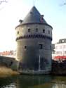 Pont et tours Broel KORTRIJK  COURTRAI / BELGIQUE: 