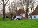 Farm on a mound in Dudzele ZEEBRUGGE in BRUGGE / BELGIUM: 