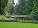 Pont suspendu  ct de chteau Wisselkerke KRUIBEKE / BELGIQUE: 