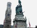 Statue Pieter de Koninc et Jan Breidel BRUGES / BELGIQUE: 