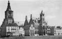 Markt (voor de eerste wereldoorlog) DIKSMUIDE foto: Markt met Sint-Niklaaskerk en stadhuis.