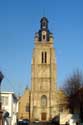 Sint-Michielskerk ROESELARE foto: Zicht op de khallenerk en de westertoren vanuit het westen