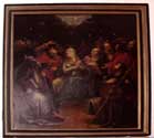 Sint Jan Baptist en Evangelist kerk MECHELEN / BELGIË: Nederdaling van de Heilige geest: middenstuk van de triptiek door Lucas I Franchoys