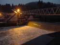 Ecluse et escalier  poisson sur la Meuse NAMUR  HASTIERE / BELGIQUE: 