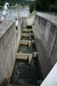 Fish stairs on the Maas river HASTIERE-PAR-DELA in HASTIERE / BELGIUM: 