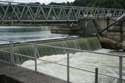 Fish stairs on the Maas river HASTIERE-PAR-DELA in HASTIERE / BELGIUM: 