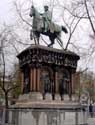 Horseman's statue of Emperor Charles LIEGE 1 in LIEGE / BELGIUM: 