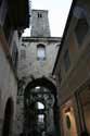 Iron Gate and Our Ladies' Tower Split in SPLIT / CROATIA: 