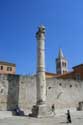 Zuil bij Forum Zadar in ZADAR / KROATI: 