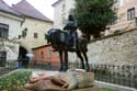 Saint Joris' statue Zagreb in ZAGREB / CROATIA: 