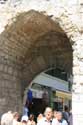 Salmon (also Malbec) city gate Rocamadour Rocamadour / FRANCE: 