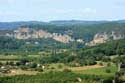 Vue sur vallai de la Dordogne  Domme / FRANCE: 