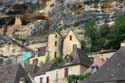 House with round tower La Roque-Gageac / FRANCE: 