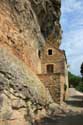 House built against rocks La Roque-Gageac / FRANCE: 