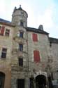 Building with round tower Martel / FRANCE: 