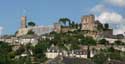 Vue sur chteau Turenne  TURENNE / FRANCE: 