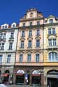 Gebouw met ster Praag in PRAAG / Tsjechi: 