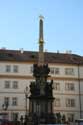 Statue in front of Saint-Nicolas' church Pragues in PRAGUES / Czech Republic: 