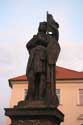 Saint-Wenceslas' statue Pragues in PRAGUES / Czech Republic: 